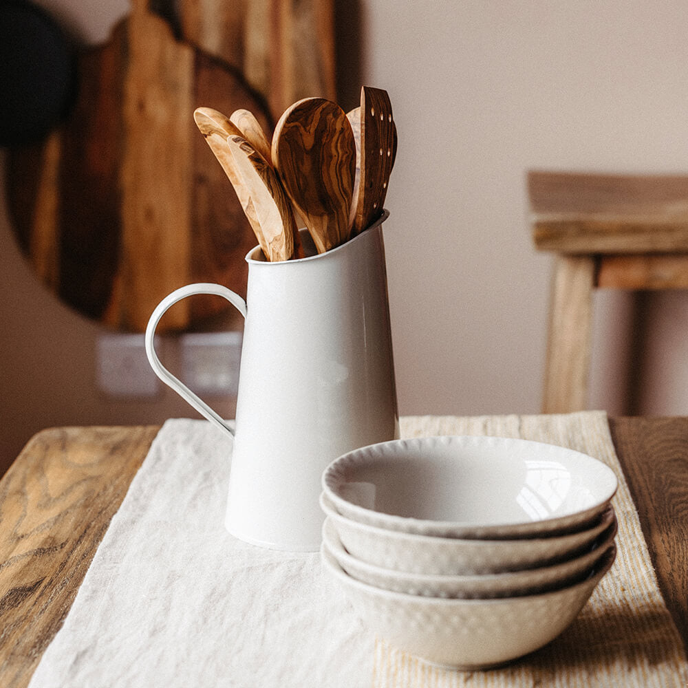 Premium Ceramic Cream Ela Bowl - Handcrafted Elegant Serving Bowl for Desserts, Ice Cream, Salads & Snacks - Perfect for Parties, Family Gatherings & Home Dining