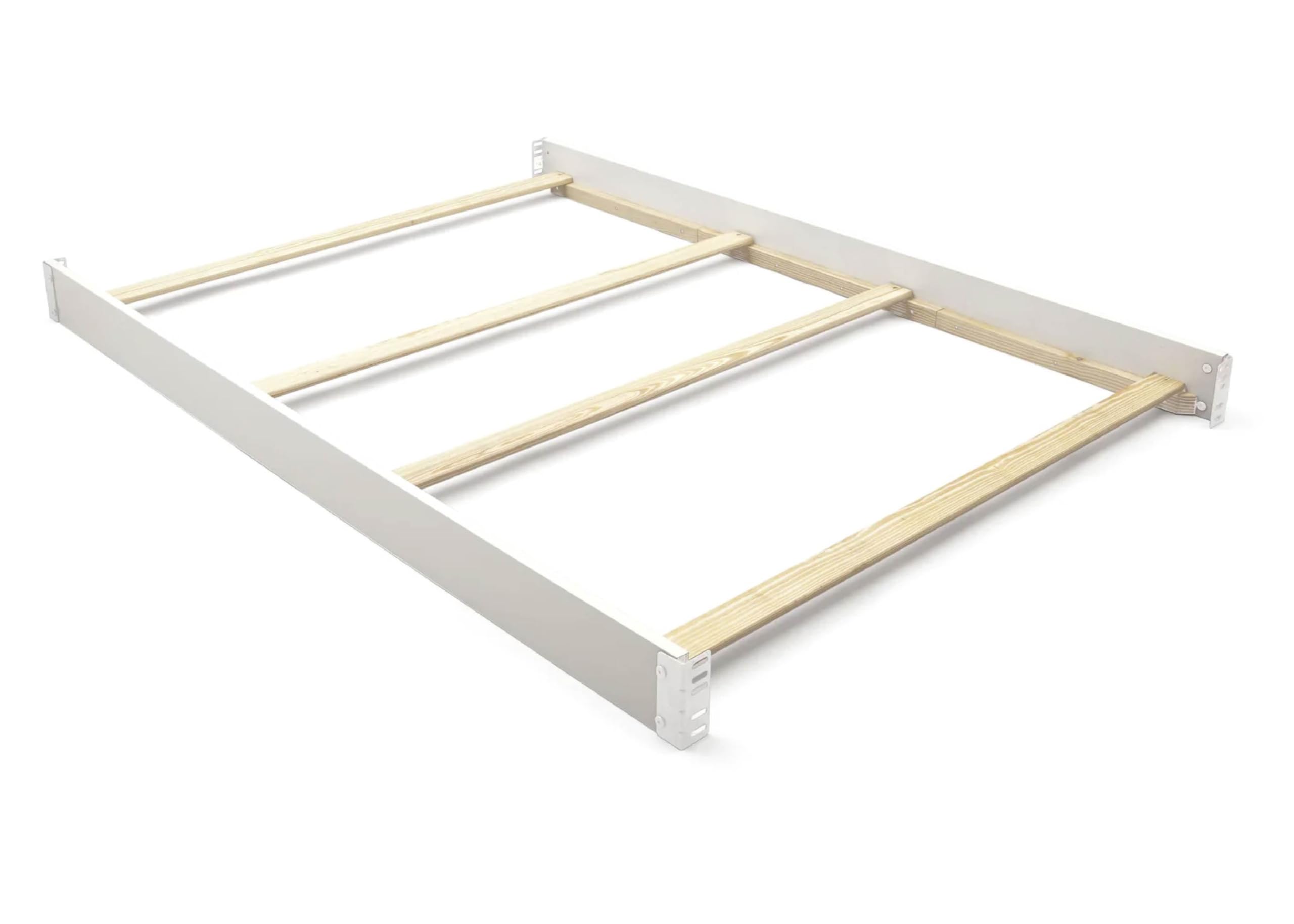 Delta Children Full-Size Conversion Kit Bed Rails #0050 - Solid Wood Toddler & Adult Bed Safety Rail for Convertible Cribs - White Nursery Furniture for Baby & Kids Bedroom (Fits Full-Size Beds, Perfect for Daytime Naps & Overnight Safety)