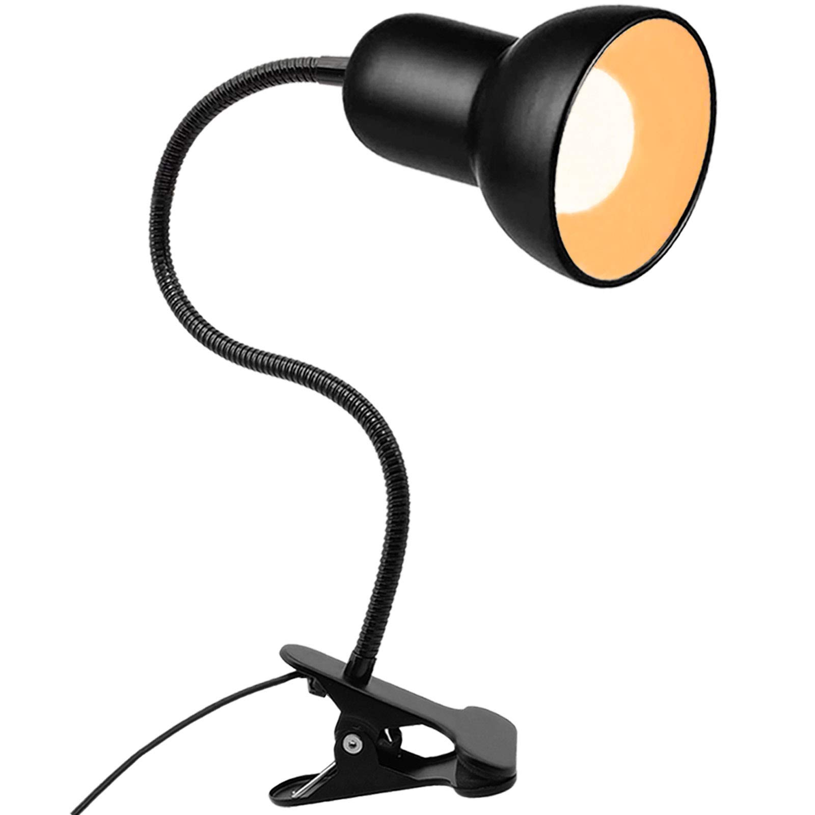 360° Rotating Clip-On Desk Lamp with Flexible Gooseneck - Adjustable Reading Light for Study, Office & Bedroom - Eye-Caring Portable Book Light with Secure Clamp - Perfect for Night Reading, Home Office & Dorm Lighting
