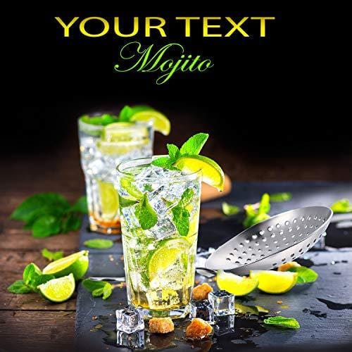 2-Pack Stainless Steel Julep Strainers - Professional Cocktail Strainer Spoon for Mixing Drinks, Home Bar & Commercial Use - Perfect for Mojitos, Martinis & Craft Cocktails