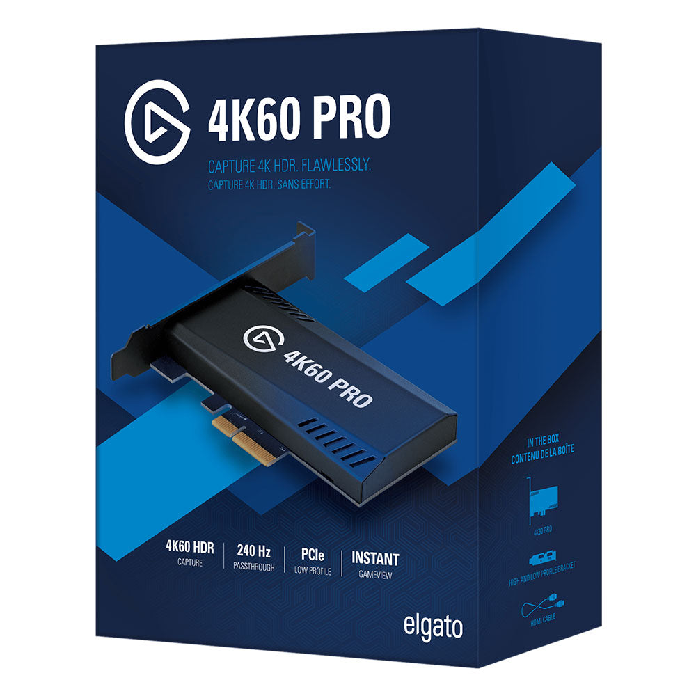 Elgato Game Capture 4K60 Pro MK.2 - 4K60 HDR Game Capture Card for PC, PS5, Xbox Series X - Stream & Record Ultra HD Gameplay for Twitch, YouTube, Gaming Setup