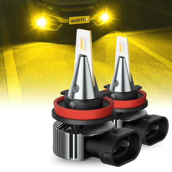 2019-2021 Ford Ranger H11/H8 LED Fog Light Bulbs - 6500K Cool White - Upgrade for Better Visibility in Rain, Fog & Night Driving
