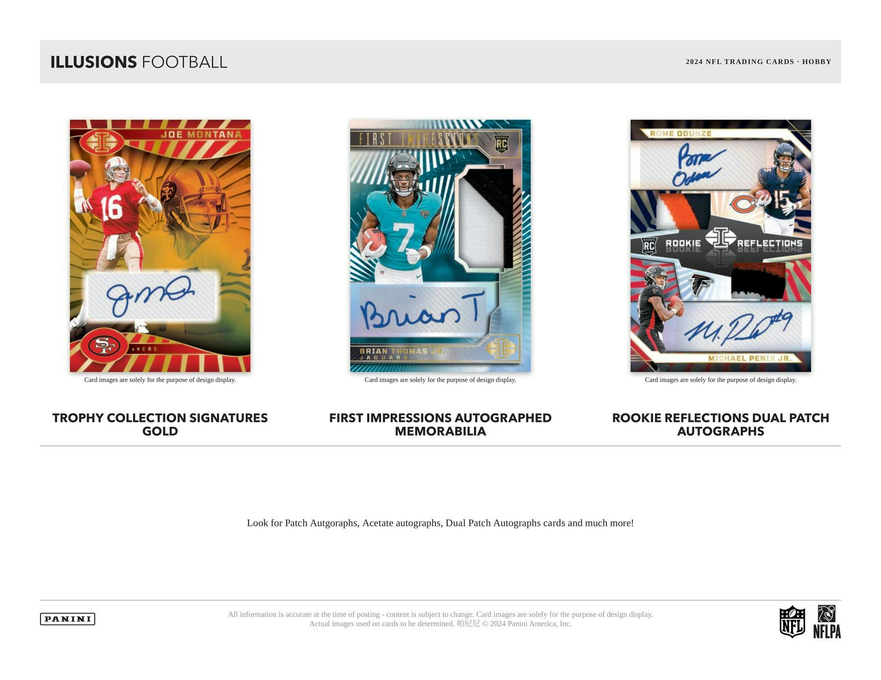 2024 Panini Illusions Football Hobby Box - 24 Packs with Autographs & Memorabilia Cards - Collectible Trading Cards for NFL Fans - Perfect for Sports Collectors, Fantasy Football Enthusiasts, and Gift Giving