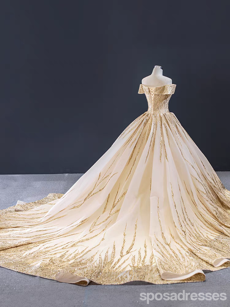 Elegant Champagne A-Line Off Shoulder Long Prom Dress for Women - Formal Evening Gown for Party, Homecoming, Wedding Guest - 13704
