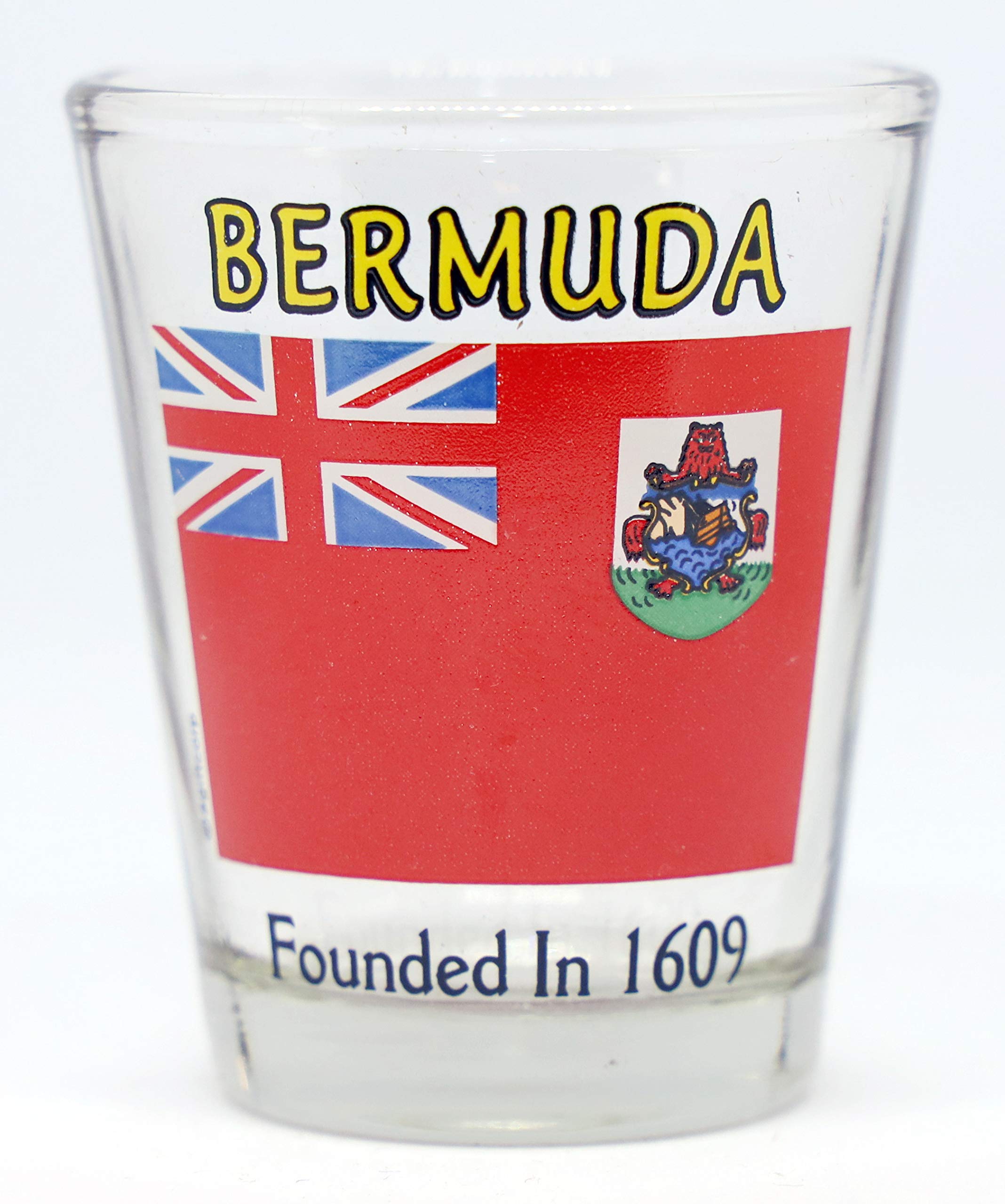 Premium Bermuda Caribbean Boxed Shot Glass Set (Set of 2) - Perfect for Cocktails, Parties & Tropical Themed Events