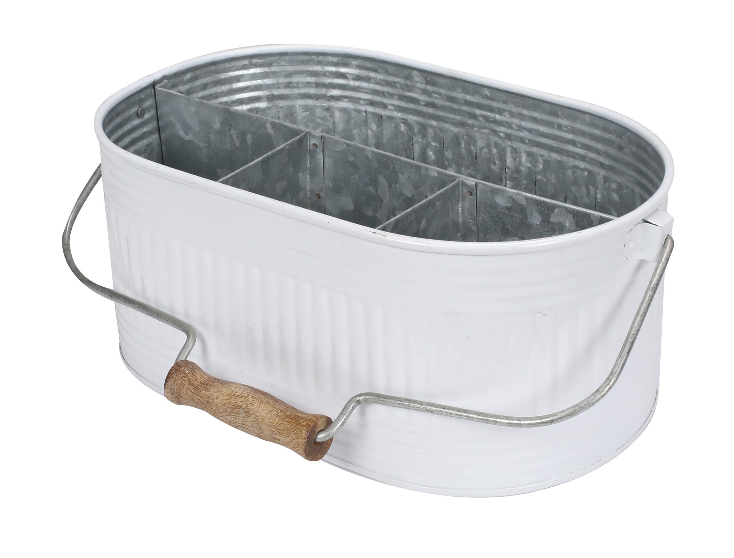 Rustic Iron Alloy Organizer Caddy - Kitchen, Bathroom & Office Storage