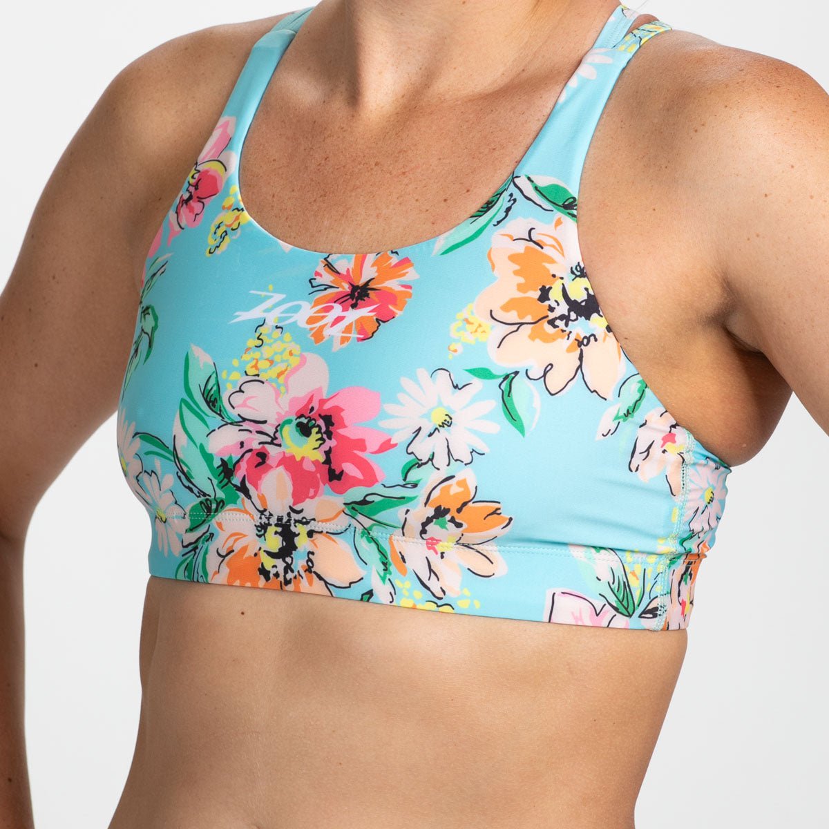 Women's Floral Print Bikini Top - Sexy Swimwear for Women, Adjustable Straps & Padded Cups, Perfect for Beach, Pool & Summer Vacations