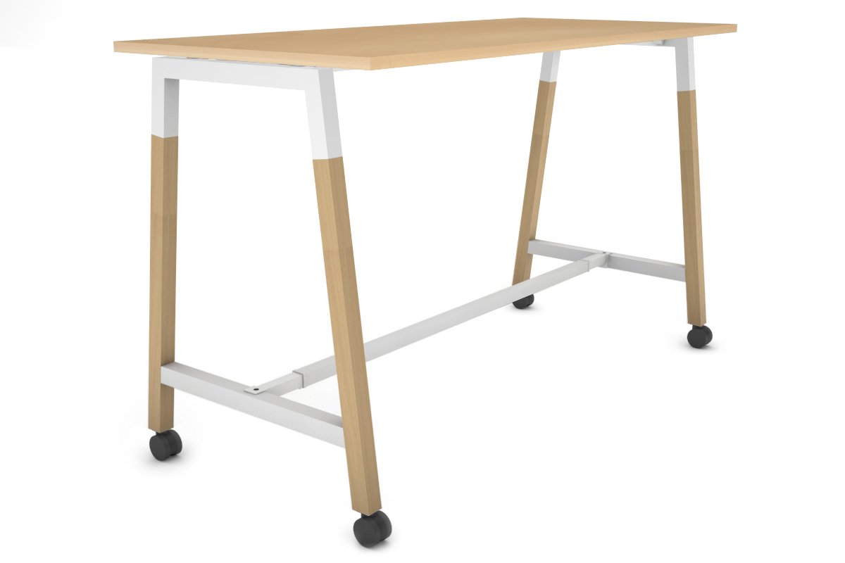 Quadro Dry Bar Table Frame with Wood A-Legs & Cross Beam - 1600L x 700W - Perfect for Home Bars, Restaurants, and Commercial Use