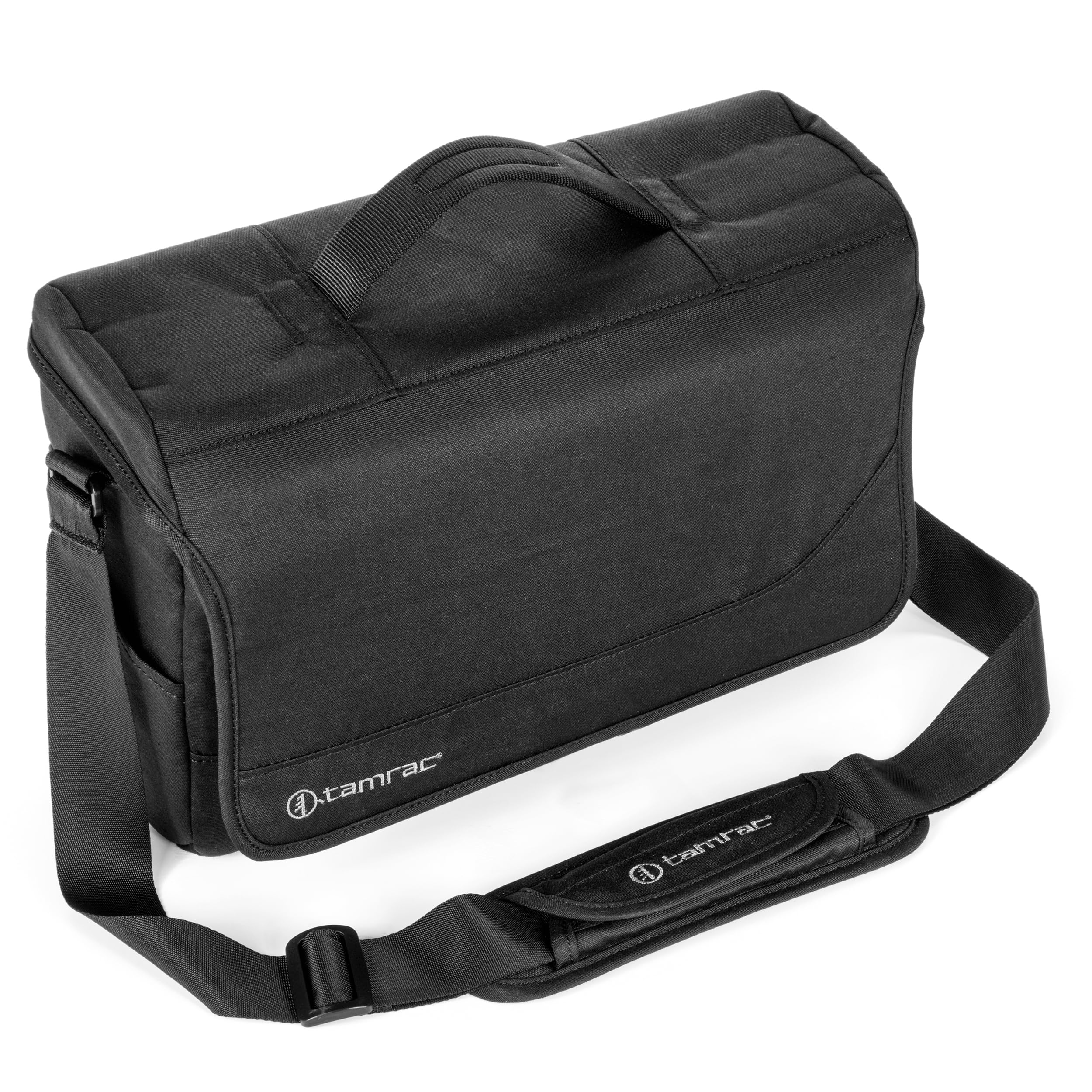 Tamrac Derechoe 8 Professional Camera Bag for DSLR & Mirrorless Cameras - Waterproof Shoulder Bag with Tablet Sleeve & Padded Compartments for Photography Accessories (Black) - Perfect for Travel, Street Photography & Outdoor Shoots