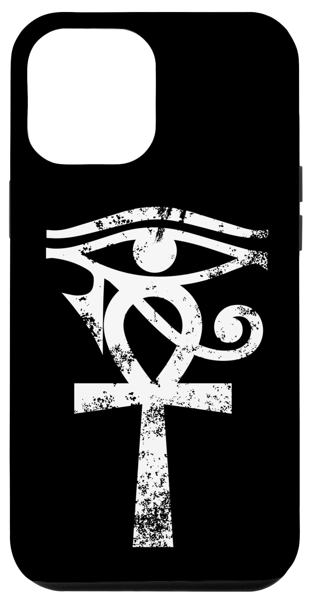 iPhone 12 Pro Max Case - Ancient Egyptian Horus Eye & Ankh Design - Premium Protective Phone Cover for Egypt Lovers, Archaeologists & History Enthusiasts | Perfect for Travel, Museum Visits & Cultural Events
