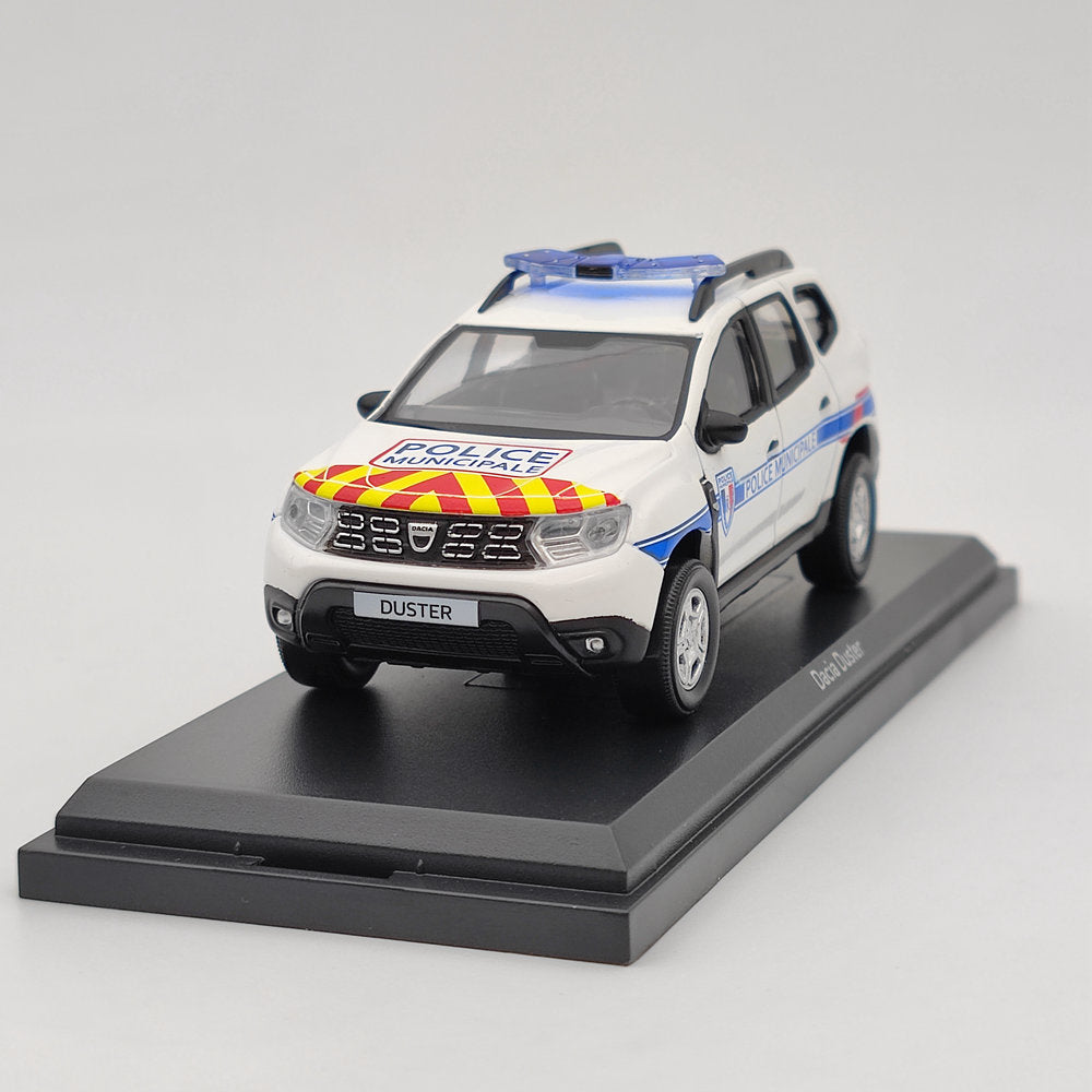 1/43 Scale Norev Dacia Duster Police Municipale 2020 White Diecast Model Car - Collectible Toy Gift for Adults & Kids - Perfect for Display, Collection, and Role Play Scenes