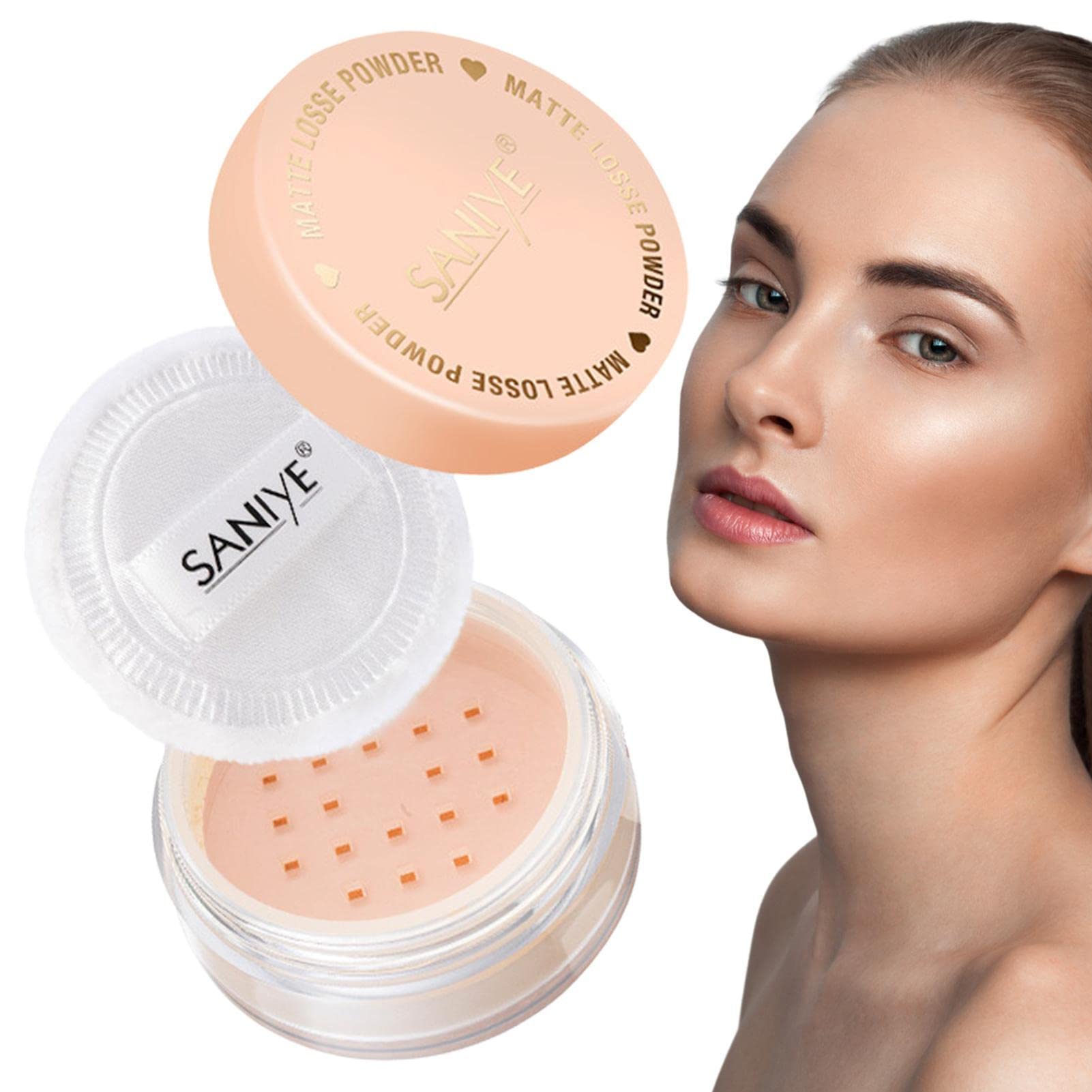Matte Loose Setting Powder for Oily Skin - Oil Control, Sweatproof & Non-Sticky Makeup Powder | Long Lasting & Refreshing Finish for Dull & Yellowish Skin | Perfect for Daily Wear, Special Occasions & Hot Weather