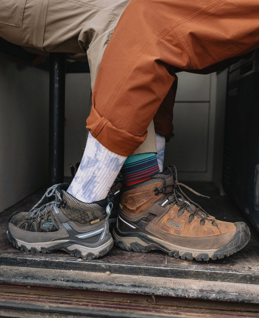 Men's KEEN Targhee III Waterproof Hiking Boots - Wide Mid Cut for Comfort & Support | Black Olive/Golden Brown | Perfect for Outdoor Adventures & Trail Hiking