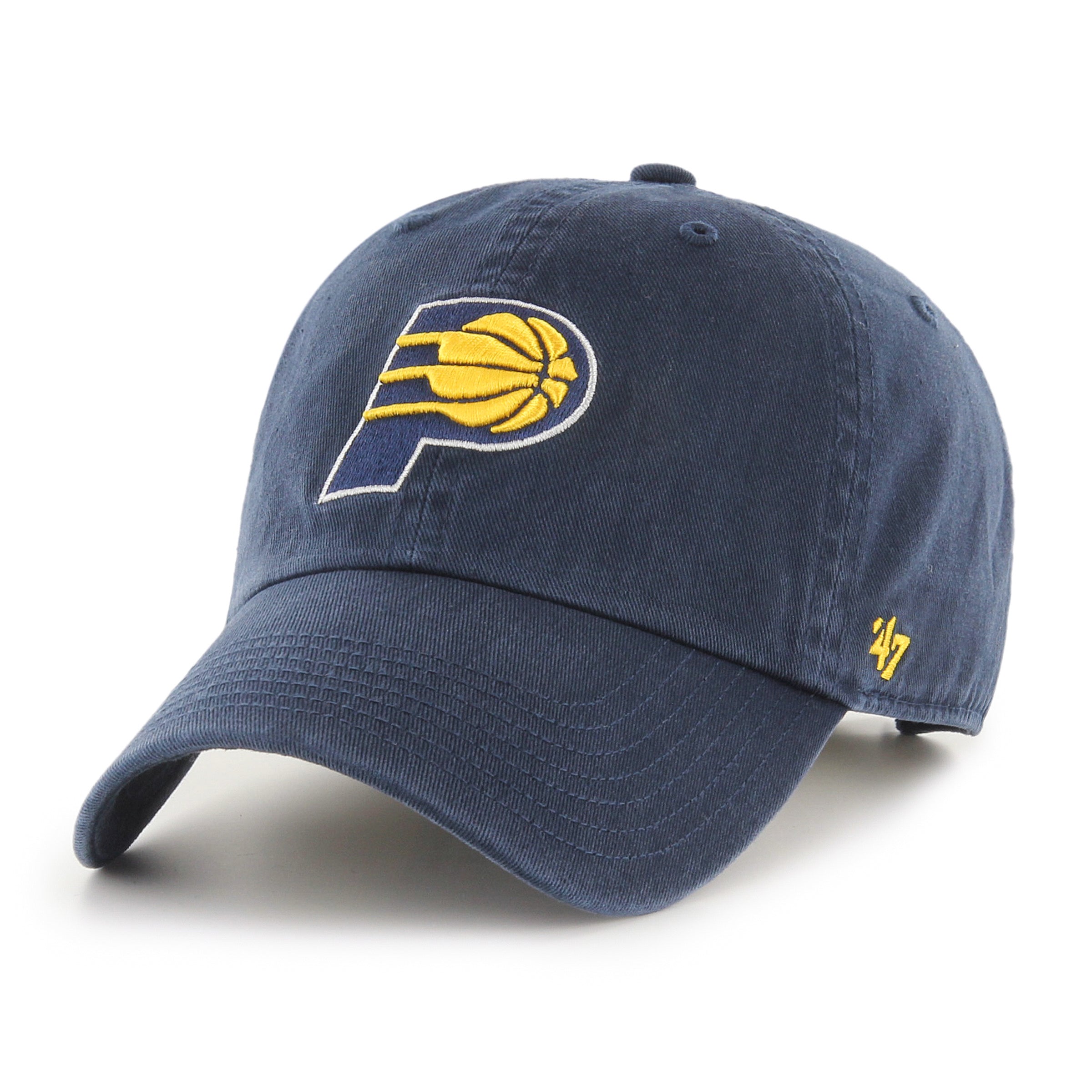 47 Brand Indiana Pacers Cleanup Adjustable Baseball Cap - Navy Blue NBA Fan Hat for Men & Women - Perfect for Games, Tailgating & Outdoor Activities