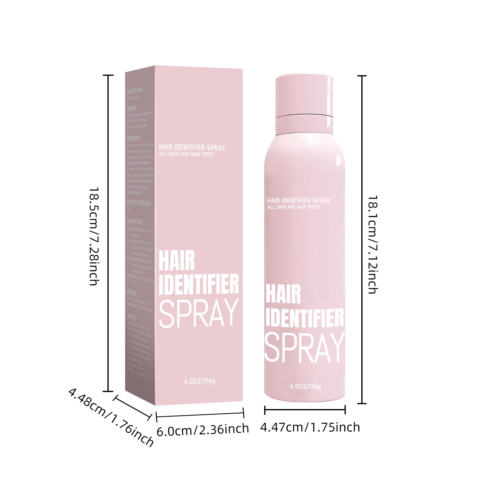 2025 Hair Identifier Spray for Face Shaving & Dermaplaning - Moisturizing Skin Care (4pcs) for Smooth Skin Prep