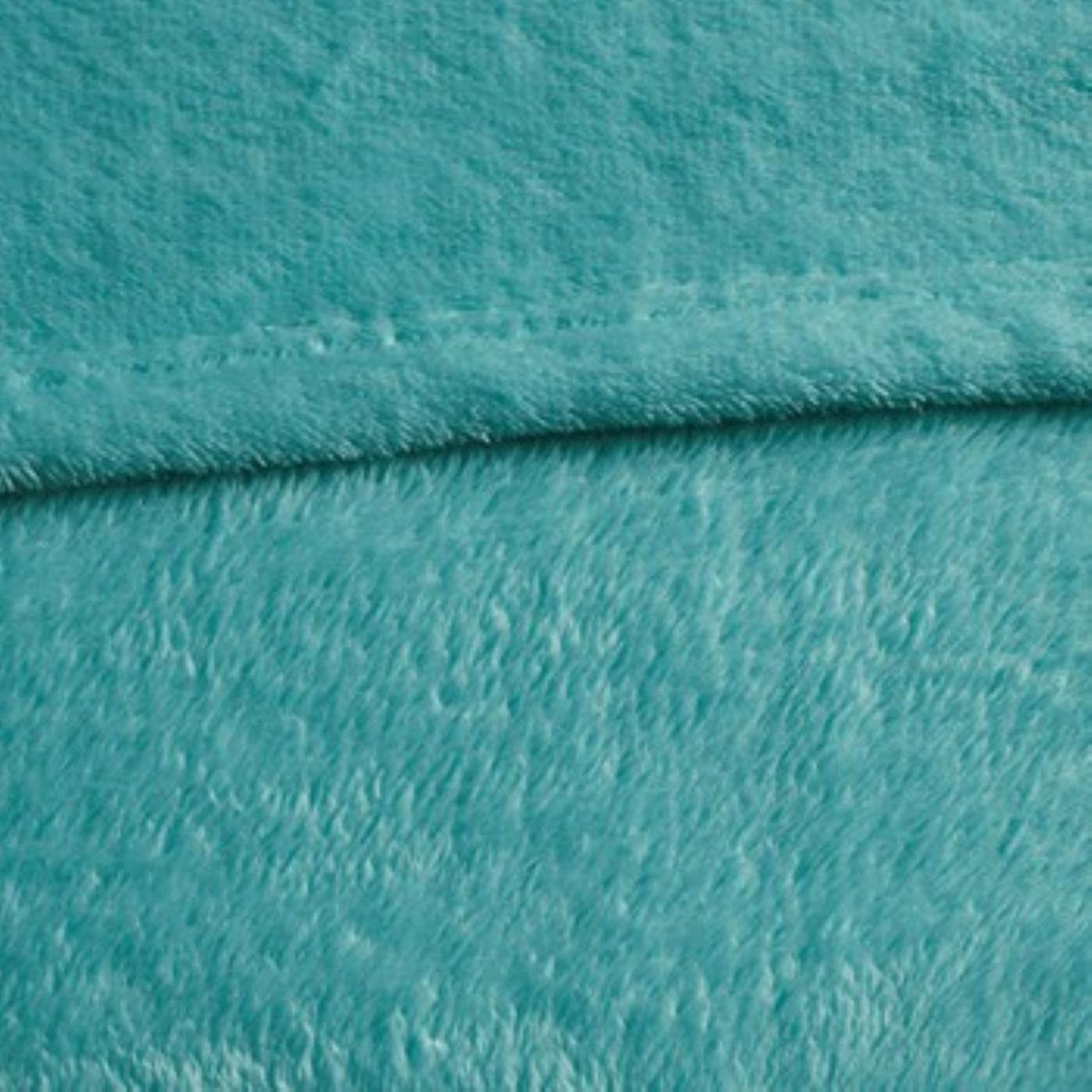 Premium Oversized Plush Throw Blanket - Soft Luxury All-Season Microlight Cover for Bed, Couch, Full/Queen Size - Aqua Blue - Perfect for Cozy Nights, Movie Time & Home Decor