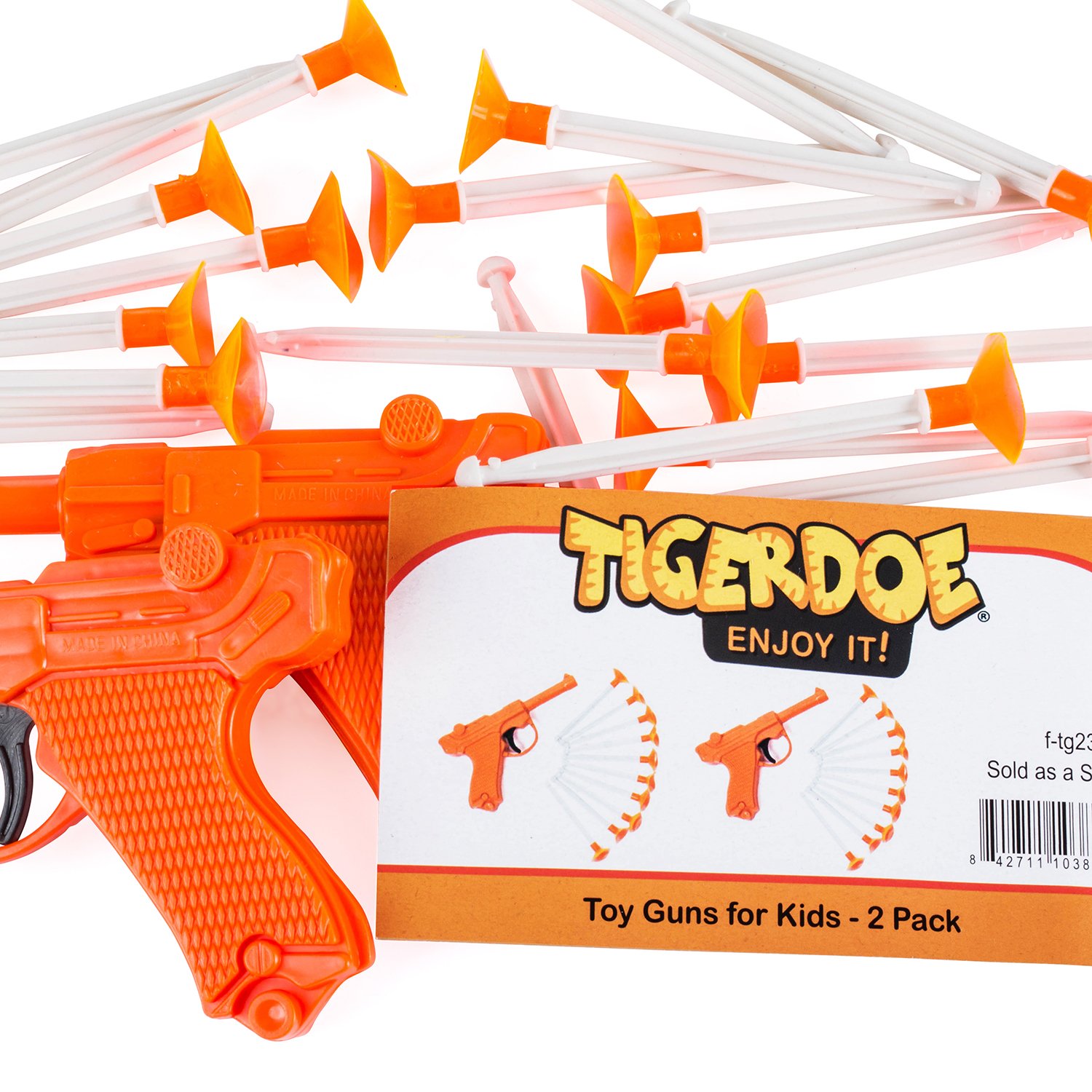 2 Pack Toy Dart Guns Set with 20 Darts - Safe Foam Blaster Toys for Kids & Adults - Fun Outdoor Shooting Games for Boys Girls Birthday Parties & Backyard Activities - Tigerdoe