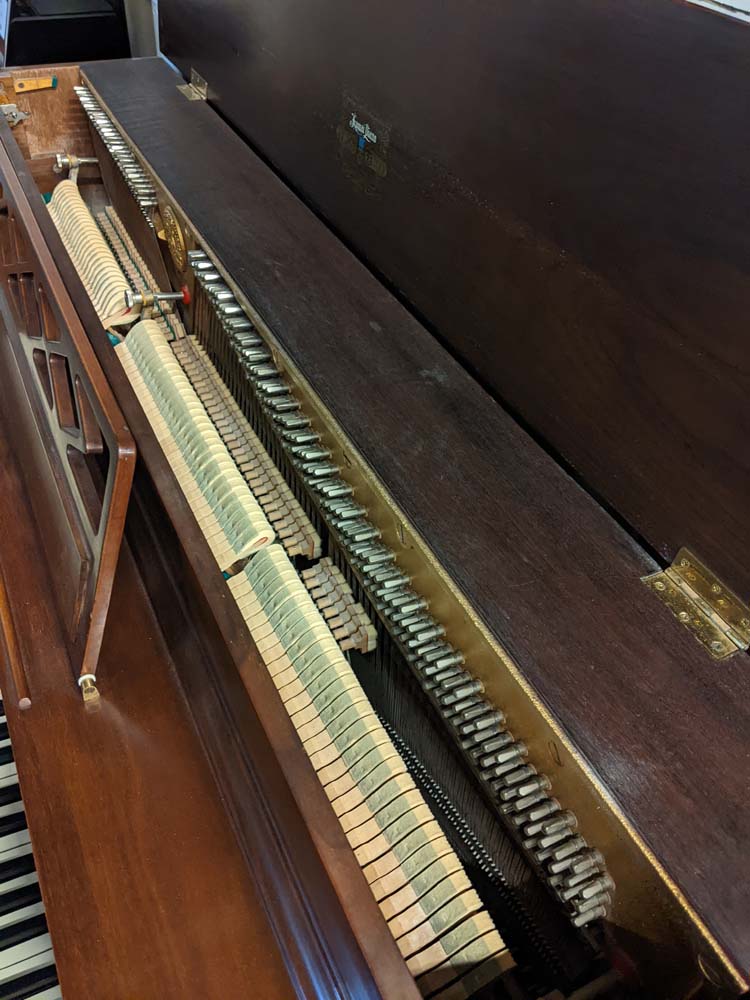 Vintage 1967 Kawai 41 Console Piano in Satin Walnut Finish | Serial Number 281540 | Used Piano for Sale | Perfect for Home, Studio & Music Education