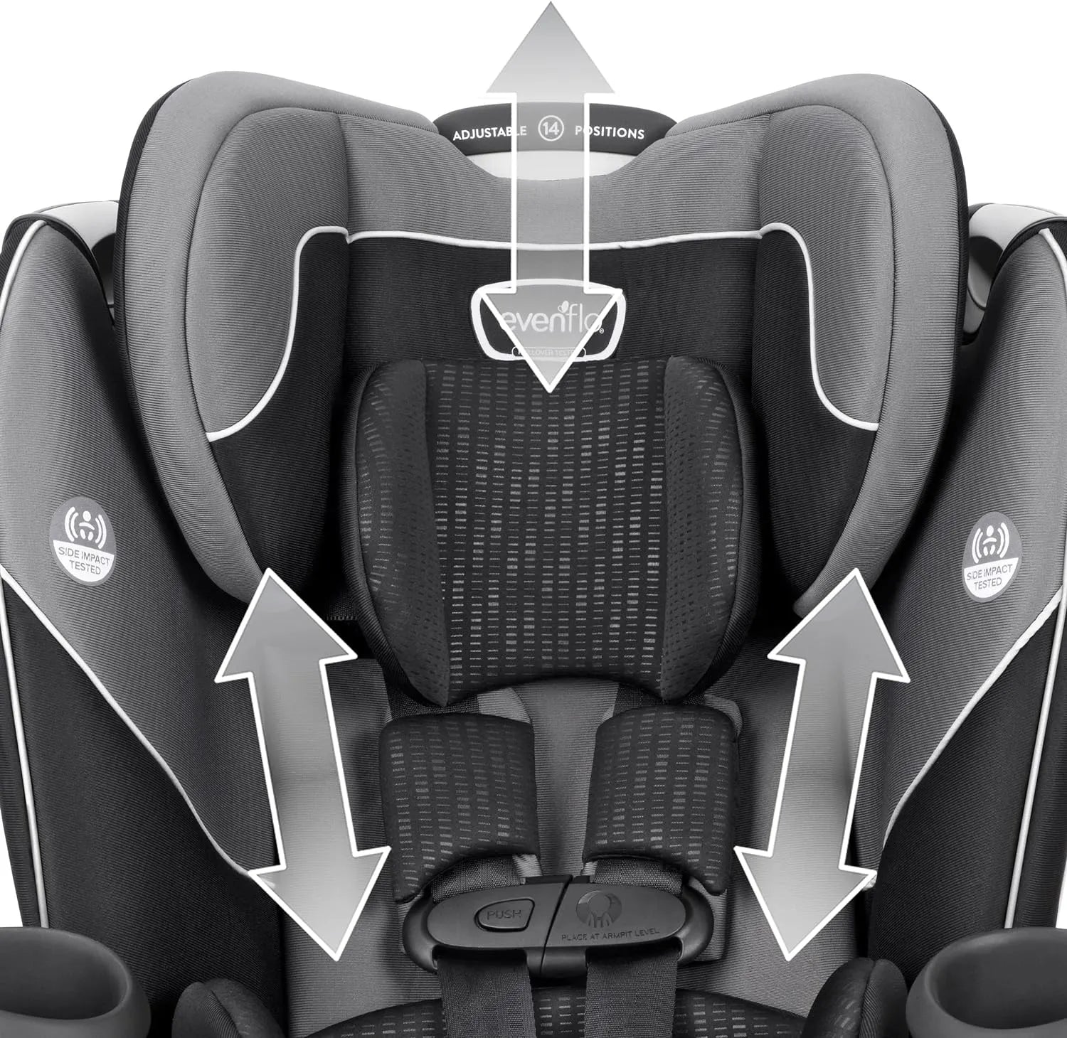 Revolve 360 All-in-One Convertible Car Seat - Amherst Gray | 360° Rotating Baby Car Seat for Easy Entry & Exit | Safe & Comfortable for Infants to Toddlers | Perfect for Travel, School Runs & Family Road Trips
