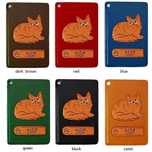 Premium Maine Coon Cat Leather Wallet - Handmade ID/Credit Card Holder Case - VANCA Japanese Craftsmanship | Perfect for Travel, Business & Everyday Use