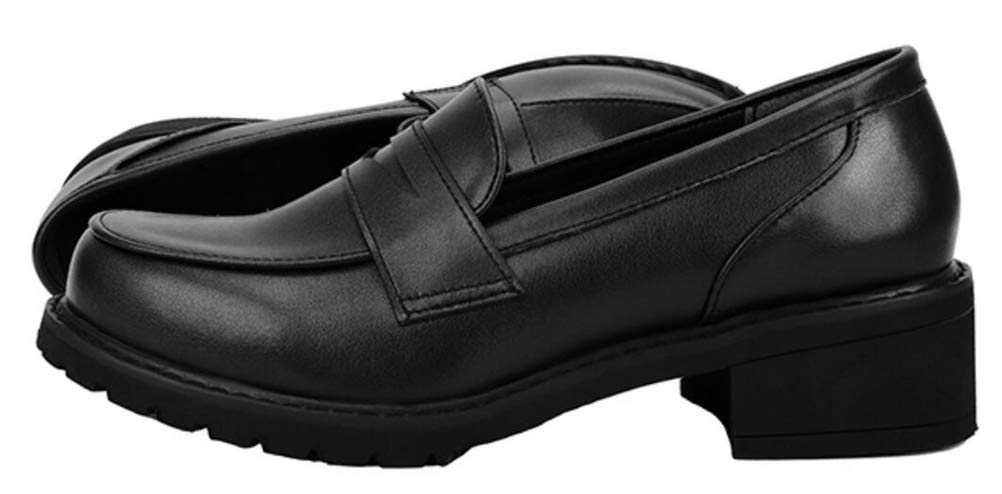 Women's Slip-On Oxford Shoes - Japanese Anime JK Uniform Dress Shoes for Cosplay & School Uniform Outfits | Perfect for Cosplay Events, School Uniform Fashion & Themed Parties