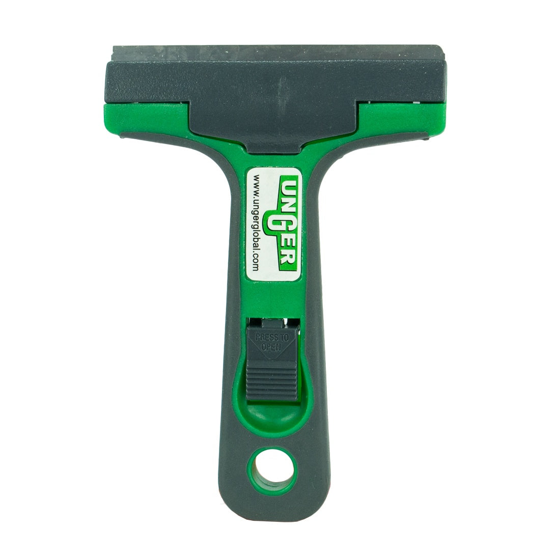 Unger Maxi Scraper 4 Inch - Heavy Duty Window & Surface Cleaning Tool for Home, Office & Auto Glass - Perfect for Removing Stickers, Paint & Tough Stains