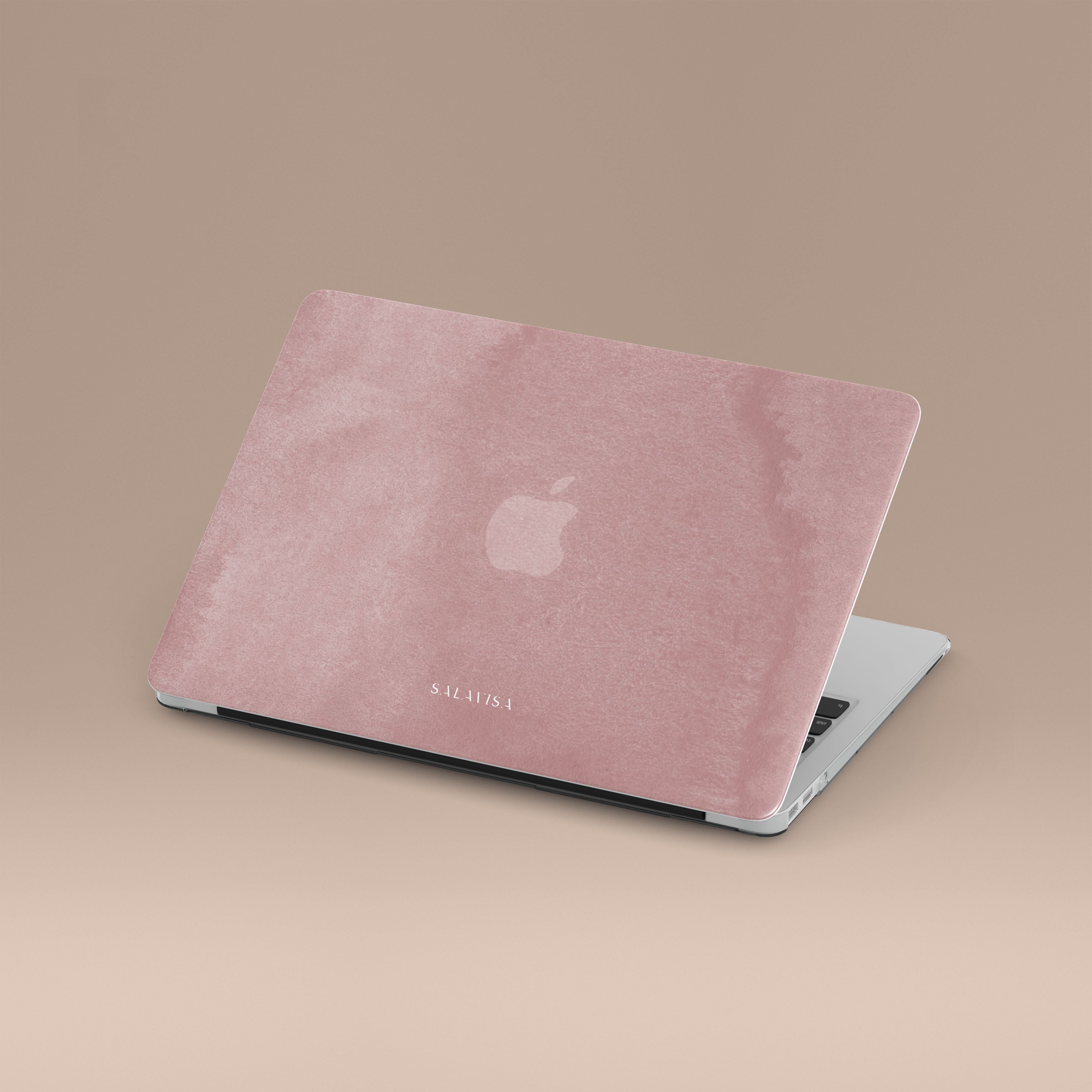 Rose Pink Watercolor MacBook Case - Aesthetic Laptop Cover for MacBook Air/Pro 13 14 16 inch - Perfect for Women, Students & Creative Professionals - Office, School, Travel & Home Use