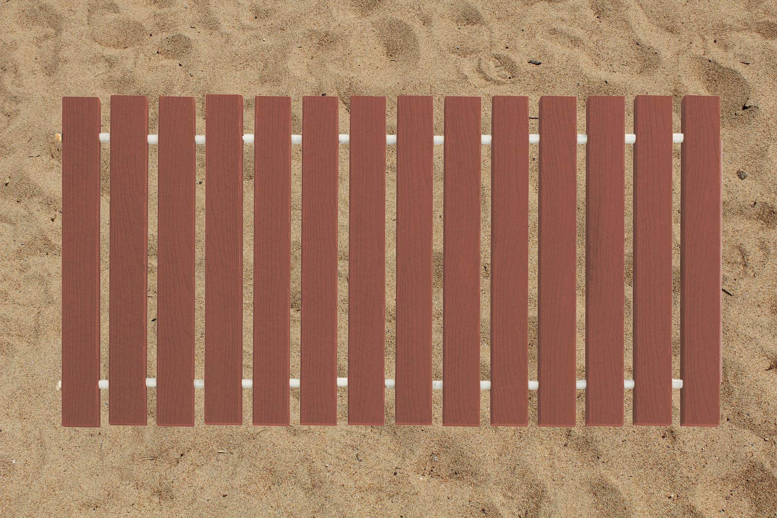 EverGrain Composite Decking Roll Up Walkway - Durable & Weather-Resistant Redwood Design | Perfect for Patios, Poolside, and Outdoor Pathways | Furniture Barn USA