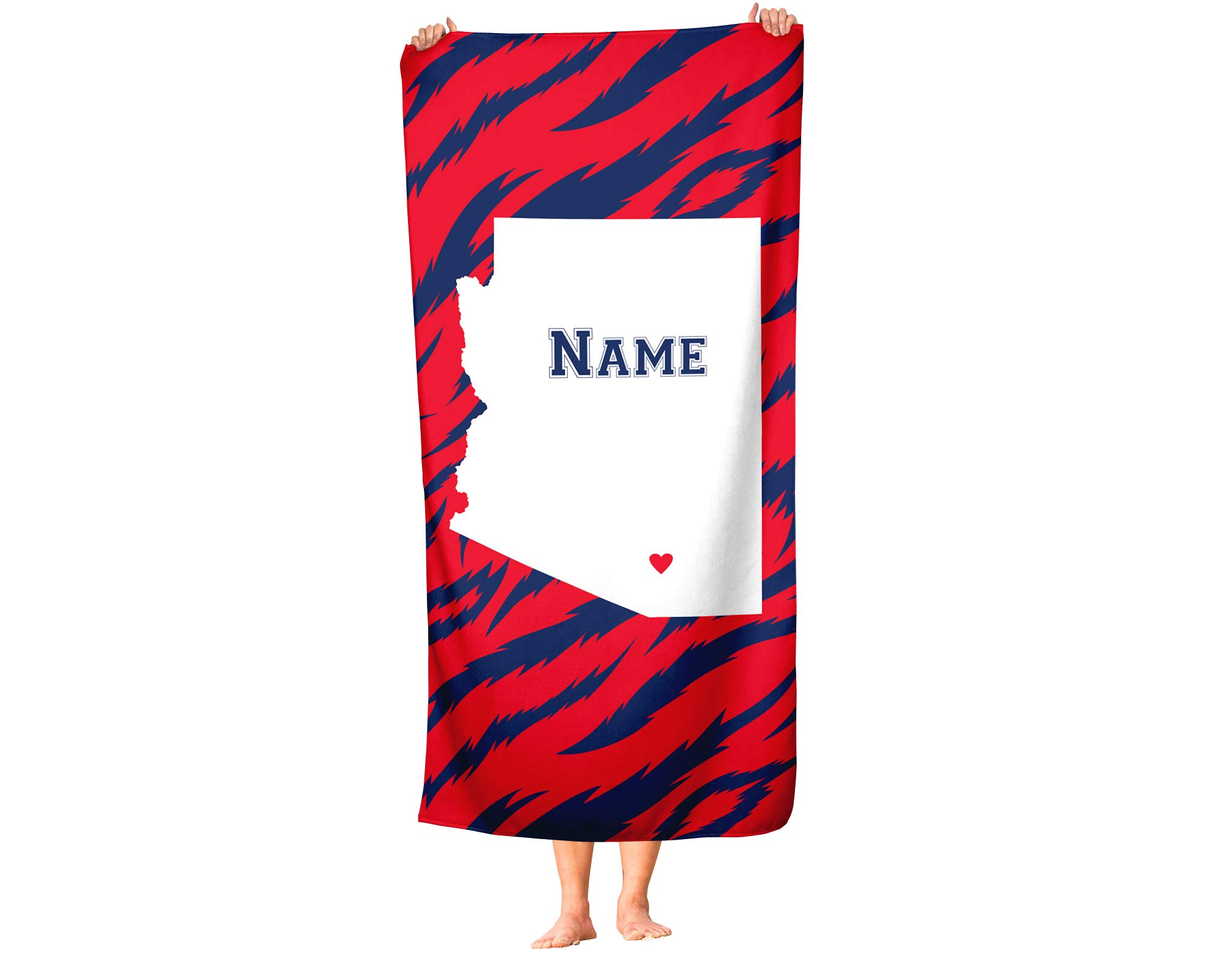 Arizona State Pride Custom Beach & Bath Towel - Personalized Medium & Large Towels for Adults, Kids, College Football & Basketball Fans - Perfect for Pool, Gym, Beach & Home Decor