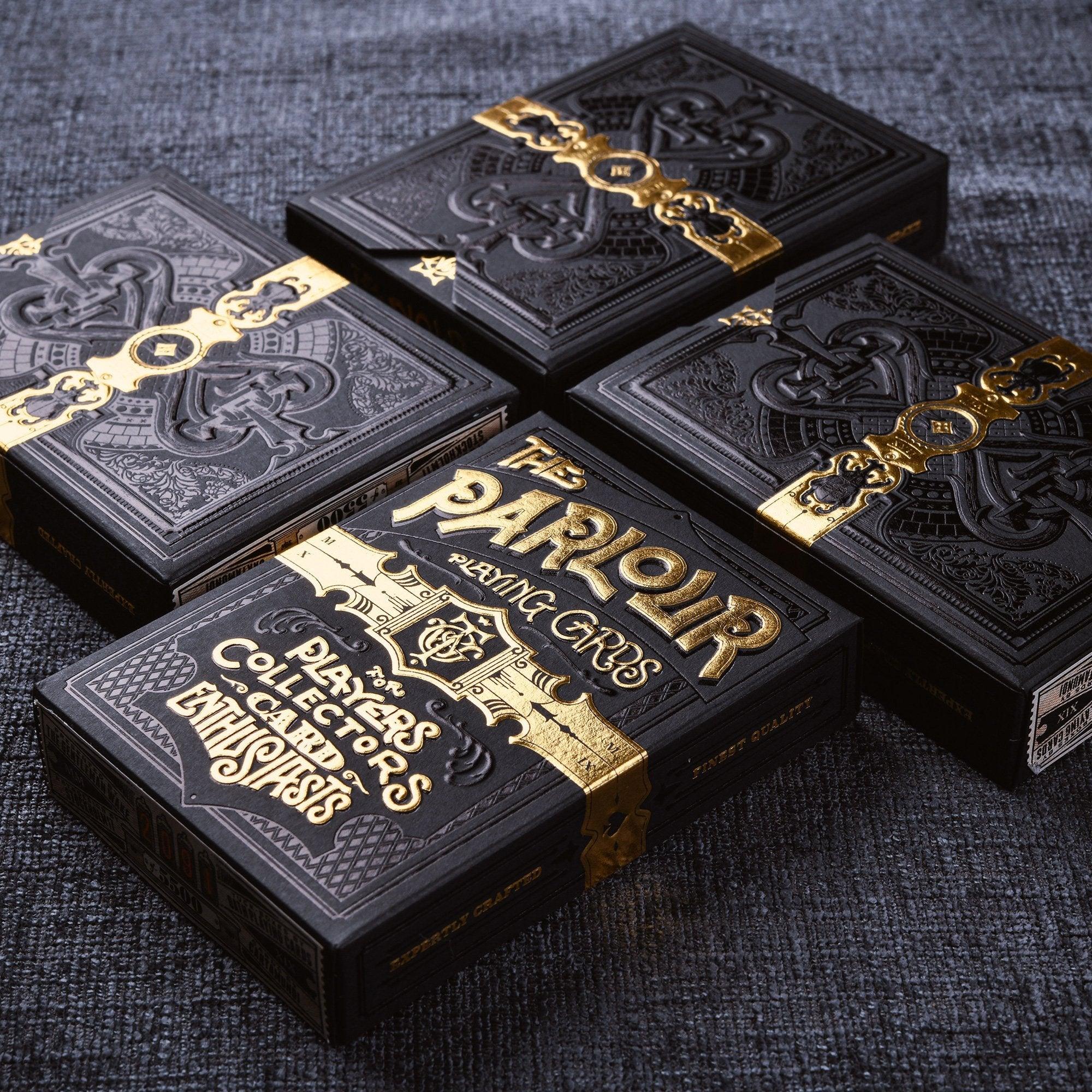 Parlour Playing Cards - Premium Black Deck by Stockholm 17 | Elegant Design for Magic Tricks, Cardistry & Collectors | Perfect for Game Nights & Professional Performances