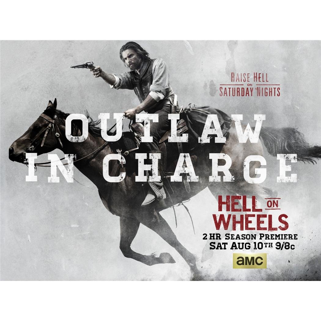 Hell on Wheels Vintage Silk Poster 32x24 Inches (80x60cm) - Premium Wall Art Decor for Living Room, Bedroom & Office