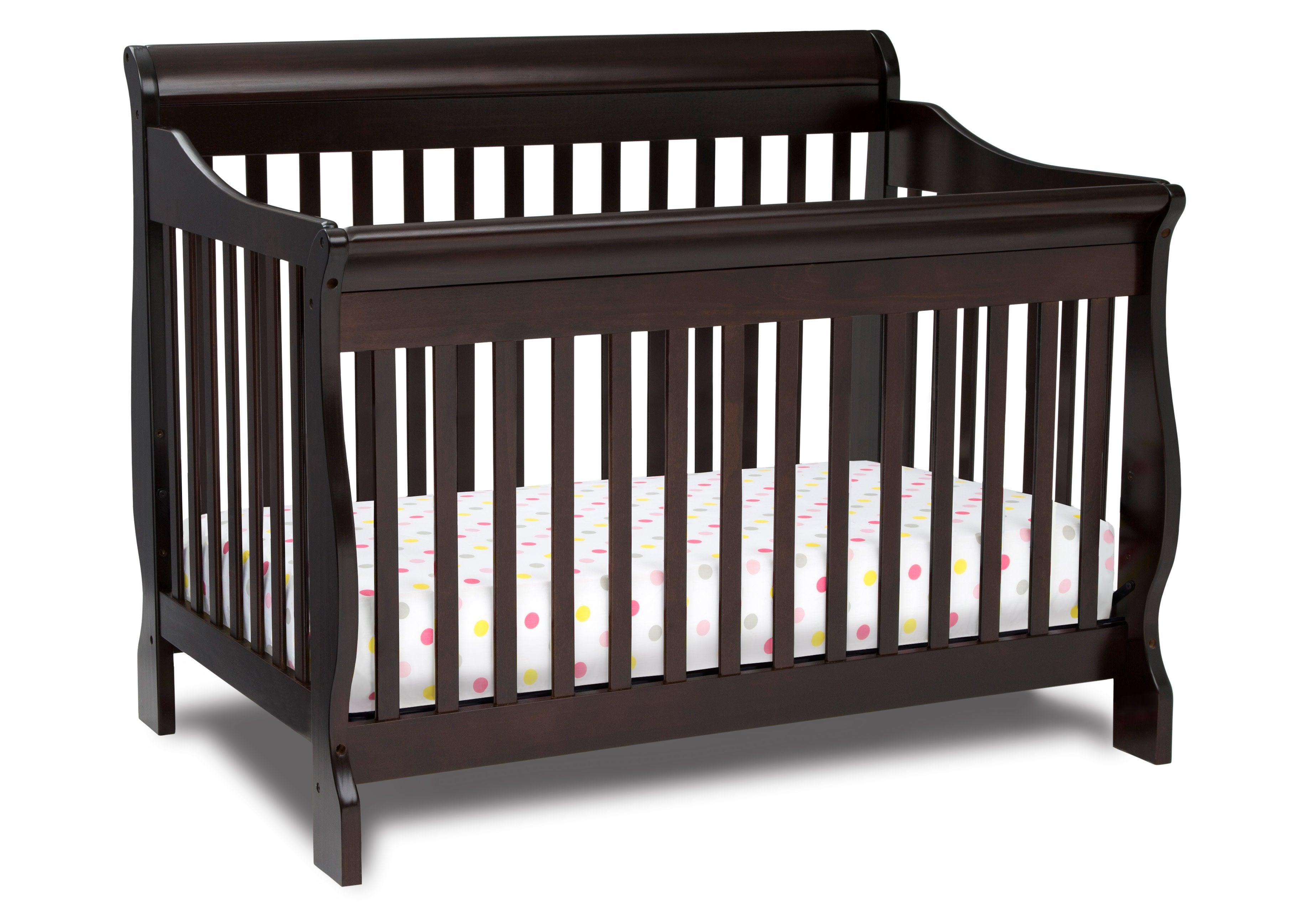 4-in-1 Convertible Baby Crib with Toddler Bed, Daybed & Full Size Bed Frame - Safe Nursery Furniture for Newborn to Teen - Perfect for Bedrooms, Daycare & Guest Rooms