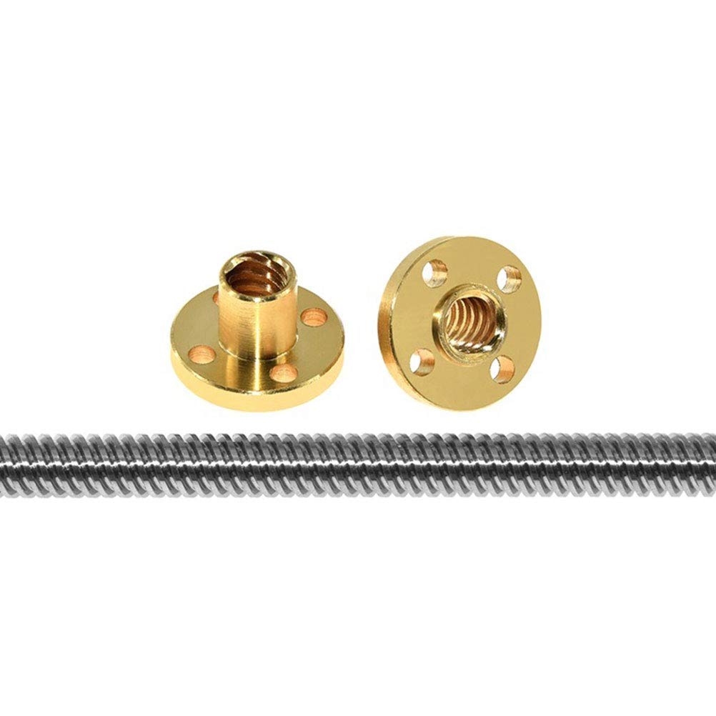 High Precision T-Shaped 3D Printer Lead Screw 300mm with Nut - Stainless Steel Threaded Rod for Stepper Motor | Perfect for DIY 3D Printing, CNC Machines & Robotics Projects