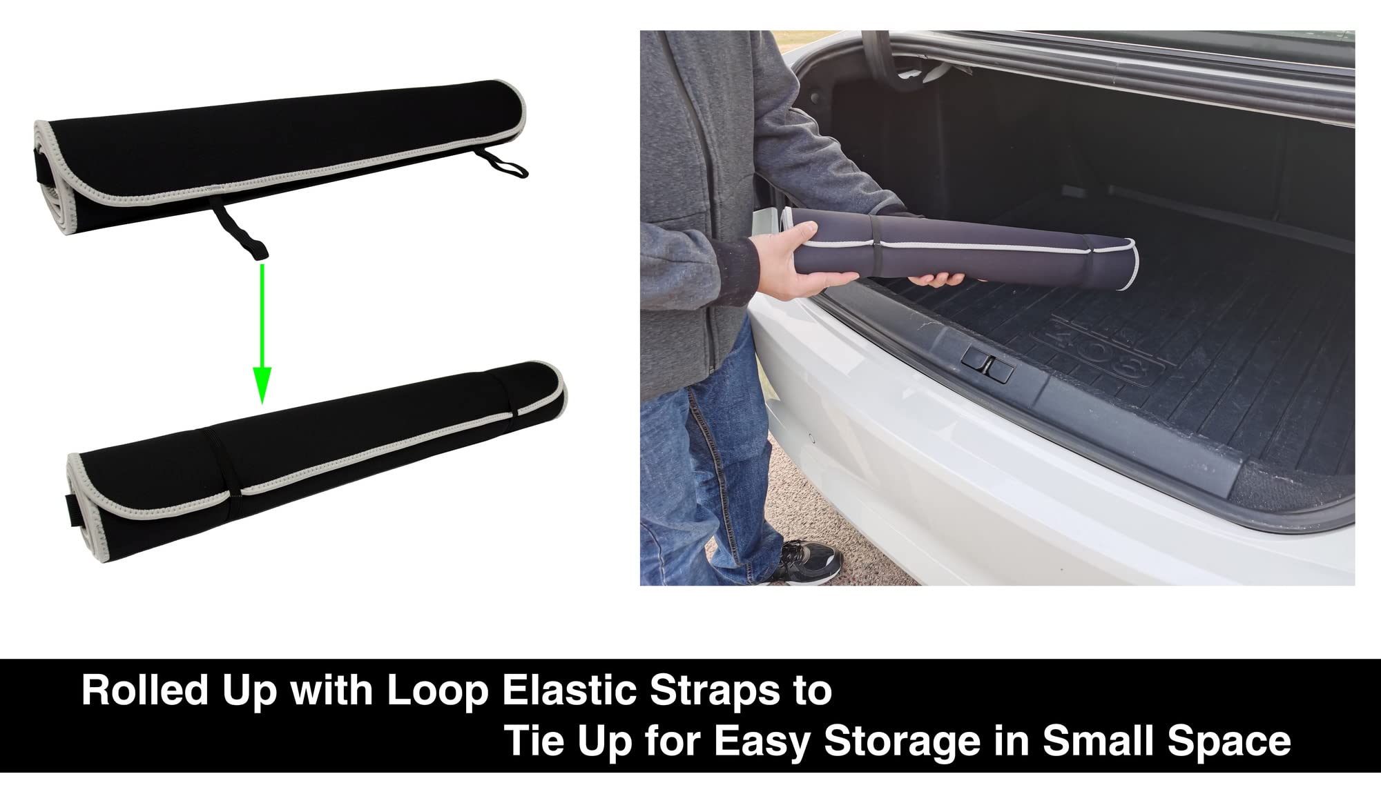 Waterproof Neoprene Car Seat Cover - Universal Fit for Cars, SUVs, Vans & Trucks | Non-Slip, Sweatproof Seat Protector | Compatible with Airbags & Armrests | Front Bucket & Rear Bench Seat Protection | Perfect for Road Trips, Daily Commute & Pet Transport