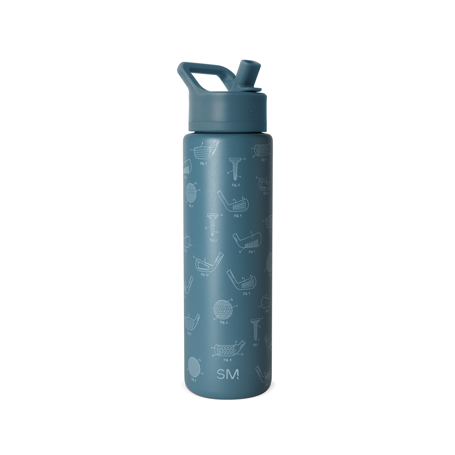 Summit Insulated Water Bottle with Straw Lid - Leakproof Stainless Steel Thermos for Gym, Hiking & Outdoor Activities