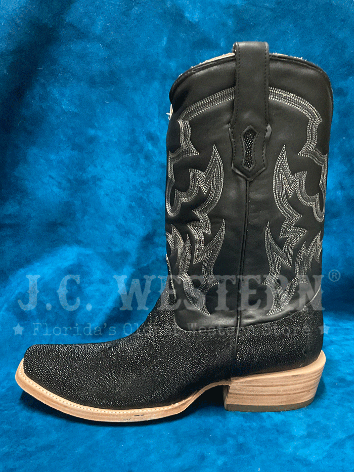 Men's Corral A4423 Stingray Embroidery Western Boots - Black Cowboy Boots for Riding, Country Dancing & Rodeo Events