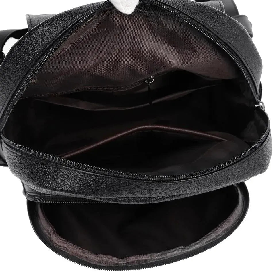 Stylish Genuine Leather Women's School Backpack - Durable Laptop Bag for College, Work & Travel - Perfect for Students & Professionals