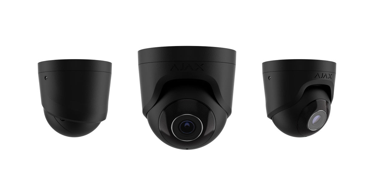 5MP TurretCam Black IP Security Camera - Indoor/Outdoor Surveillance for Home & Business Protection