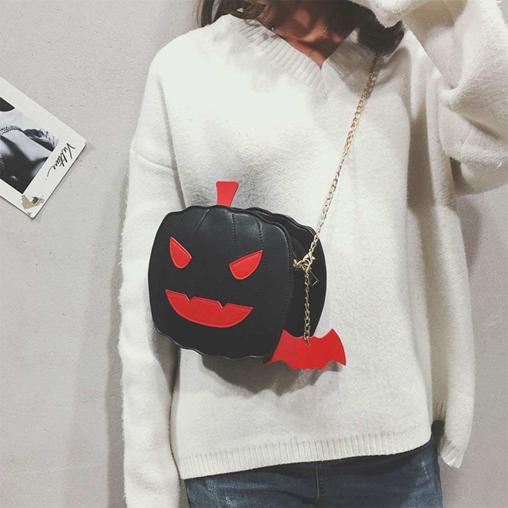 Halloween Pumpkin Crossbody Bag - Gothic Devil Shoulder Purse for Women - Perfect for Halloween Parties, Cosplay, and Gothic Fashion Accessories