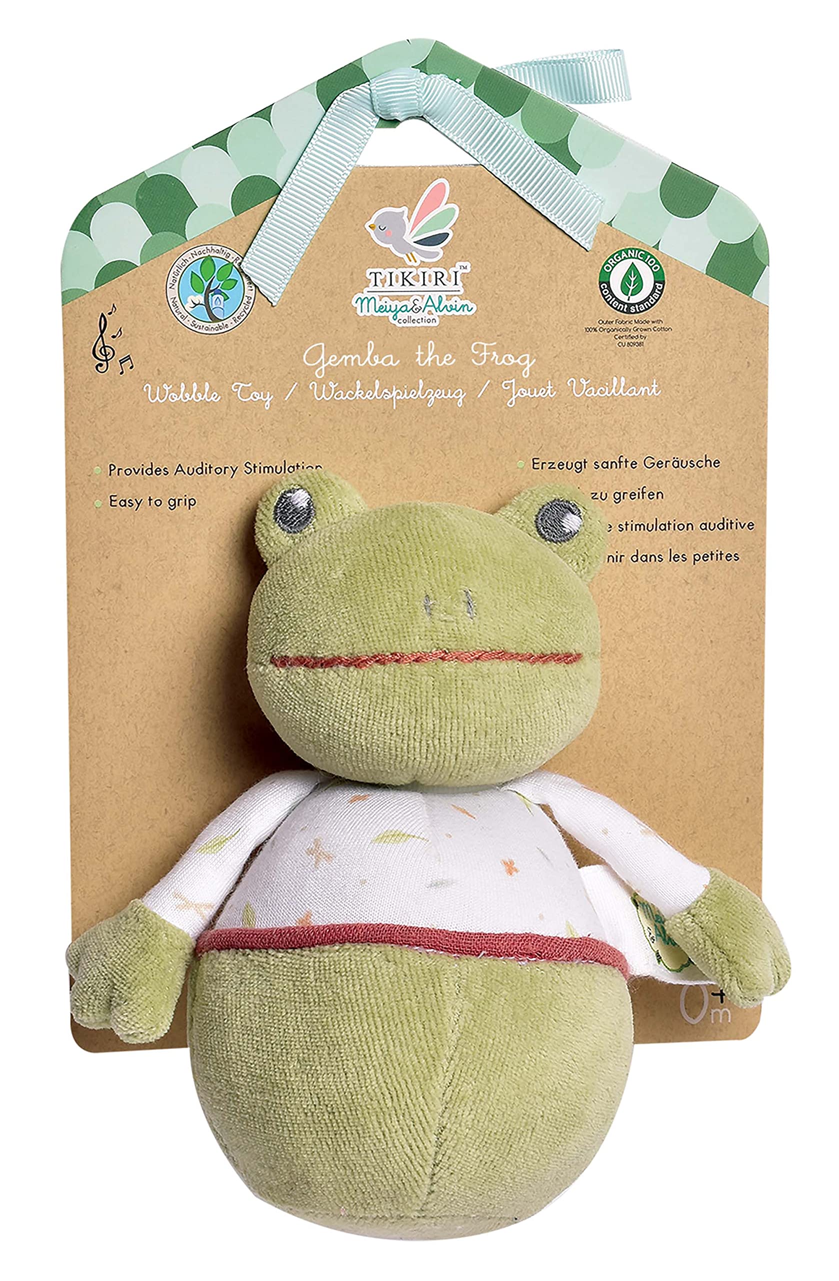 Organic Gemba Frog Wobble Toy for Kids - Fun & Educational Balance Toy for Toddlers - Perfect for Playtime, Learning & Sensory Development