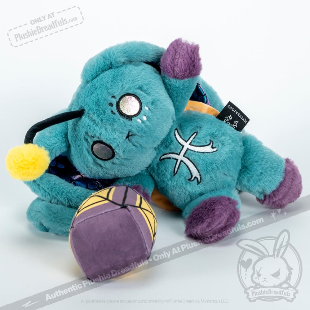 Plushie Dreadfuls Pisces Rabbit - Soft Stuffed Animal Toy for Kids & Collectors | Perfect for Zodiac Gifts, Birthday Presents & Cuddling