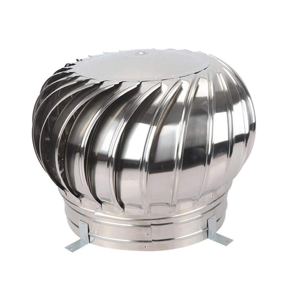 LTLCBB 300mm Stainless Steel Rotary Chimney Cowl Cap - Anti-Downdraught Vent Spinner for Chimneys & Exhaust Vents | Weatherproof & Durable for Home Roof Ventilation, Outdoor Fireplace & Stove Pipe Protection