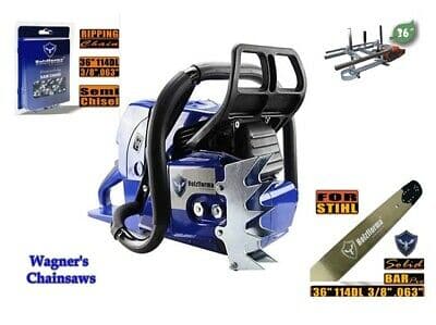 Holzfforma G660 MS660 Chainsaw with 36-Inch Bar & Ripping Chain - Professional Wood Cutting & Milling Combo for Forestry, Lumberjacking, and DIY Wood Projects