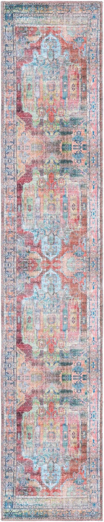 Washable 10 Ft Runner Rug - Maahru Collection Low-Pile Hallway & Entryway Carpet | Durable & Easy Clean for High Traffic Areas | Perfect for Living Rooms, Bedrooms & Home Decor