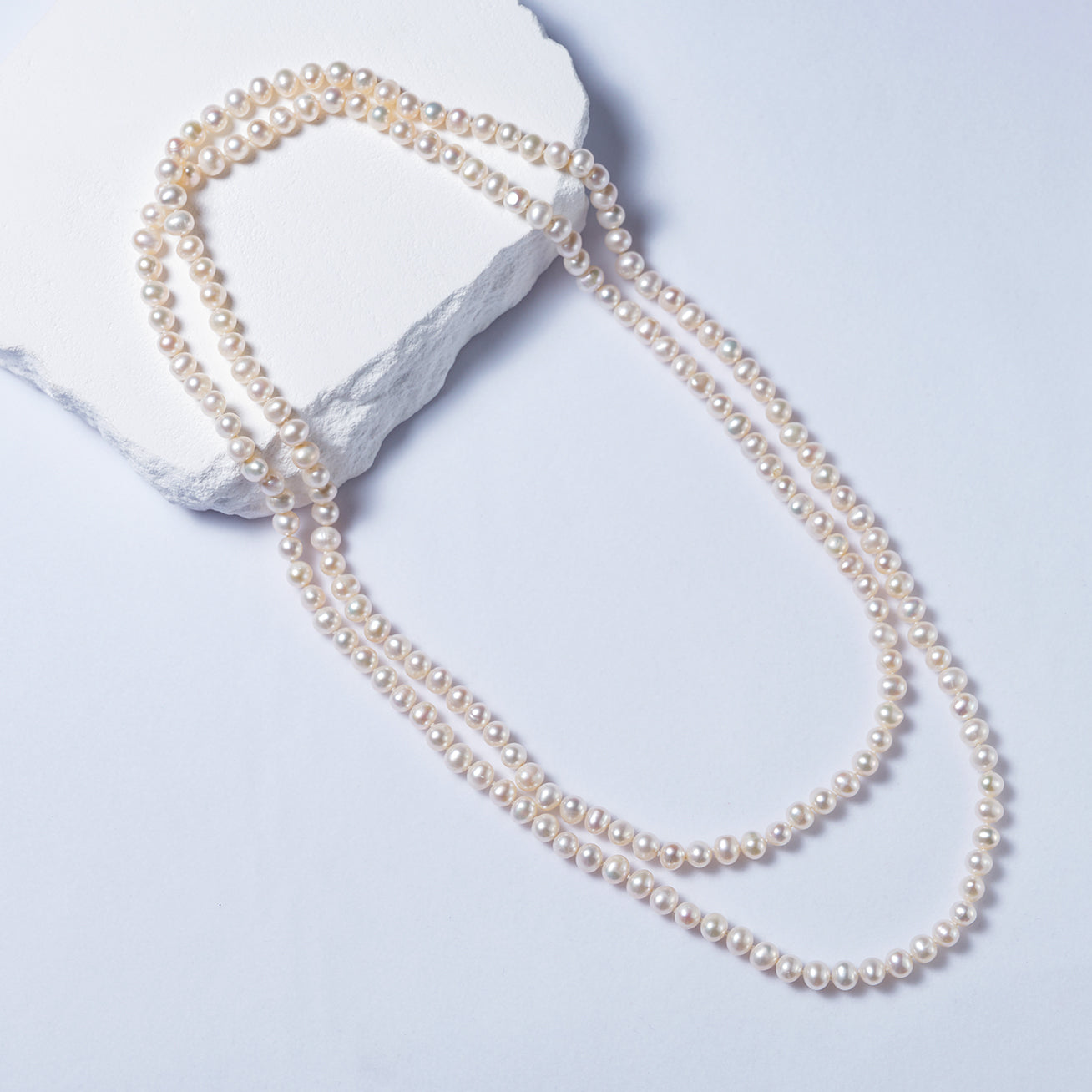 1.2 Meter Long Freshwater Pearl Necklace WN00610 - Elegant & Timeless Jewelry for Women, Bridal, Party & Special Occasions