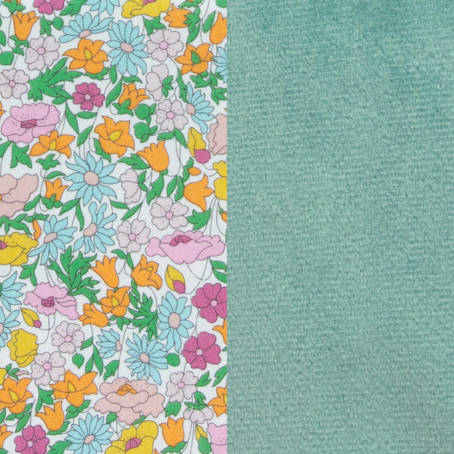 Liberty Poppy & Seafoam Heat Pillows Set of 2 - Soothing Microwaveable Warm Therapy for Neck, Back & Shoulder Pain Relief - Perfect for Home, Office & Travel Use