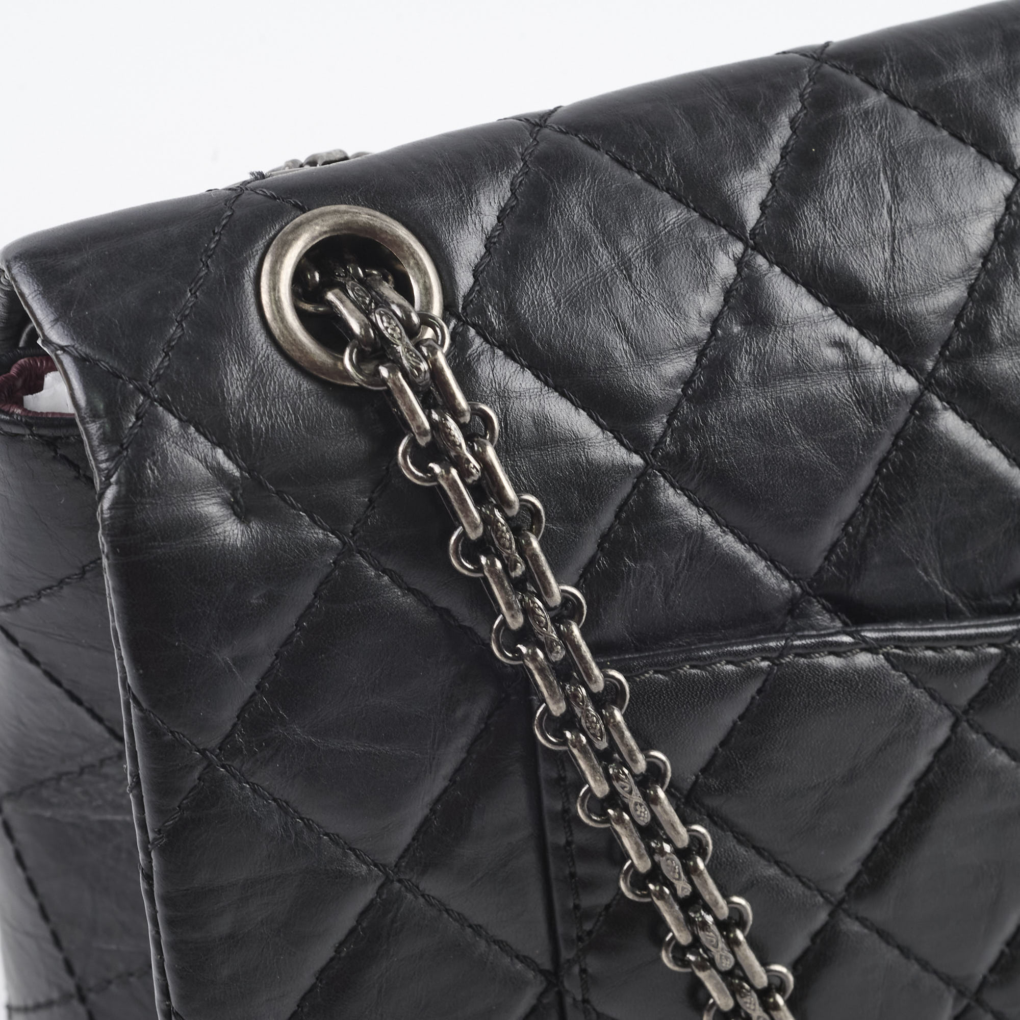 Authentic Chanel Reissue 226 Black Leather Flap Bag Series 12 - Luxury Handbag for Women, Perfect for Evening Events & Special Occasions