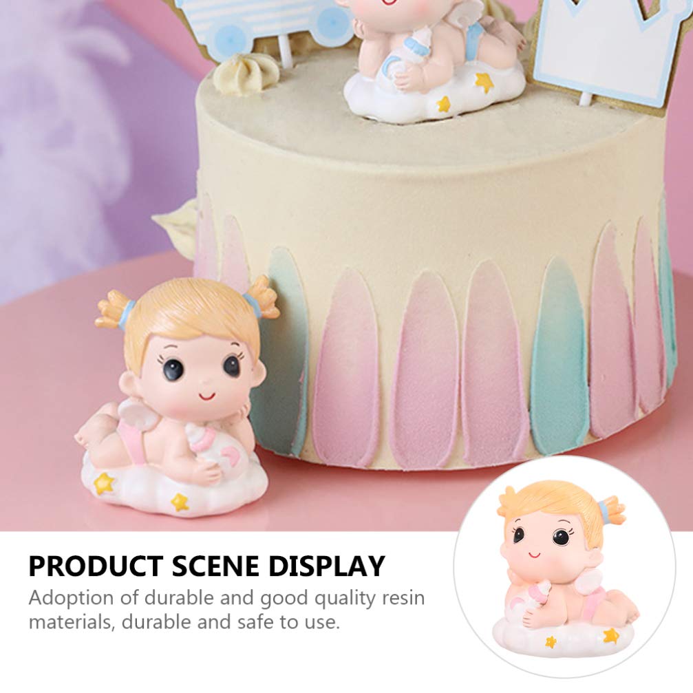 Resin Cake Topper - Elegant Girl Figure for Birthday Cakes, Wedding Desserts & Party Decorations | Perfect for Desktop Display, Home Decor & Special Occasions