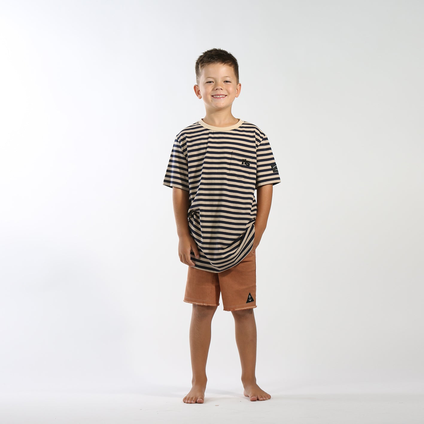 Hello Stranger Chino Shorts for Men - Casual Chestnut Brown Cotton Summer Shorts | Perfect for Beach, Travel & Outdoor Activities