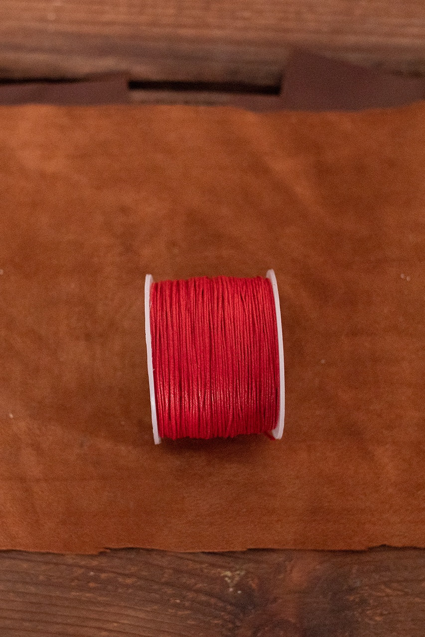 Premium 0.7mm & 0.9mm Saddler Yarn - 100m Red Leather Craft Thread for Hand Stitching, Shoe Repair & DIY Leather Projects - Perfect for Saddlery, Upholstery & Bag Making
